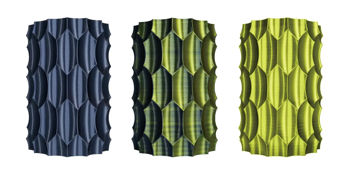 Bicolor Silk-like Texture Sample 14