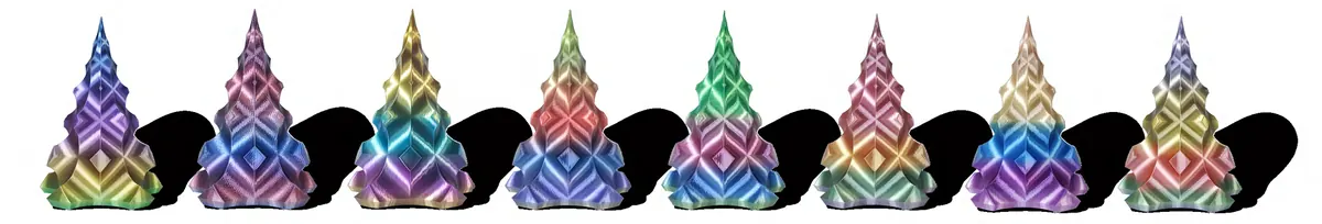 Silk-like Rainbow Miniature Set 01