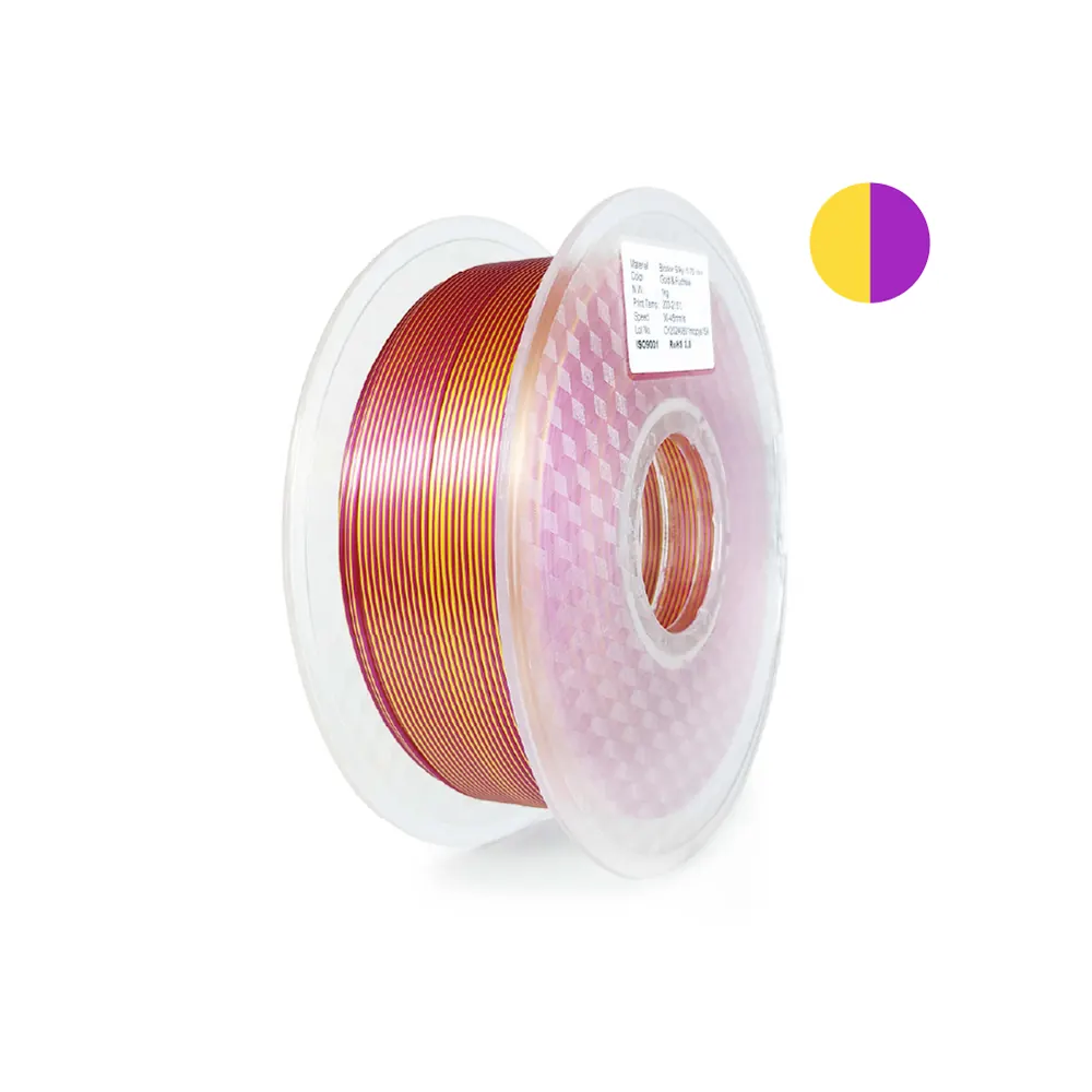 Bicolor Silky(Gold + Fuchsia)